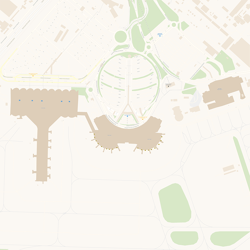 Houari Boumediene Airport terminal map