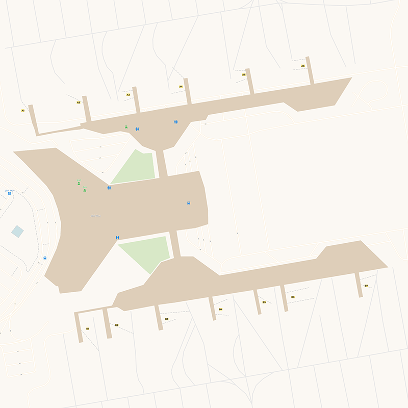 Queen Alia International terminal map
