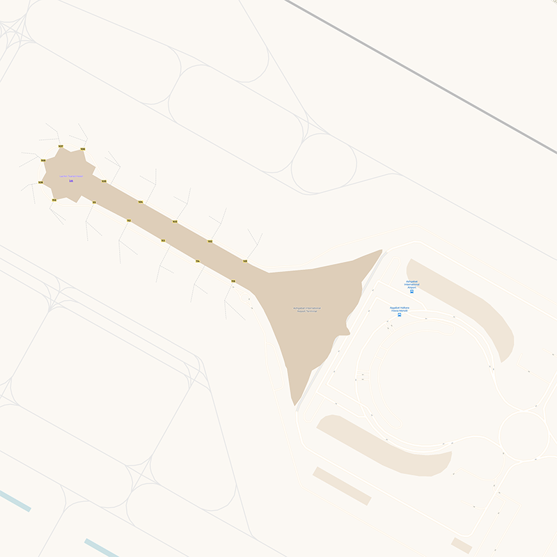 Ashgabat terminal map