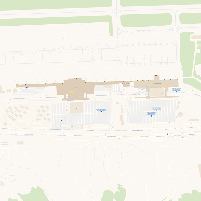 Simon Bolivar International terminal map