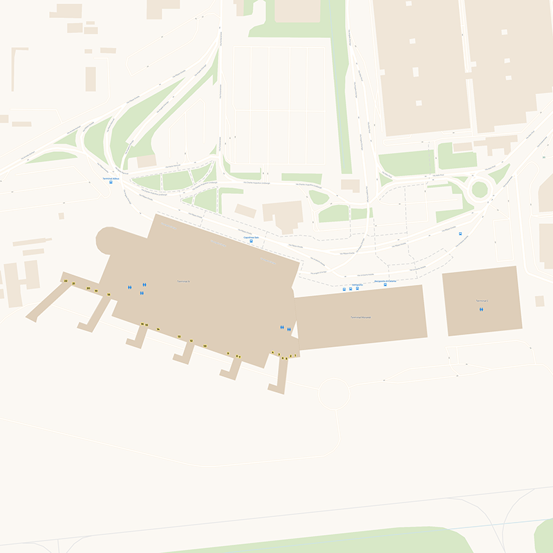 Catania Fontanarossa Airport terminal map