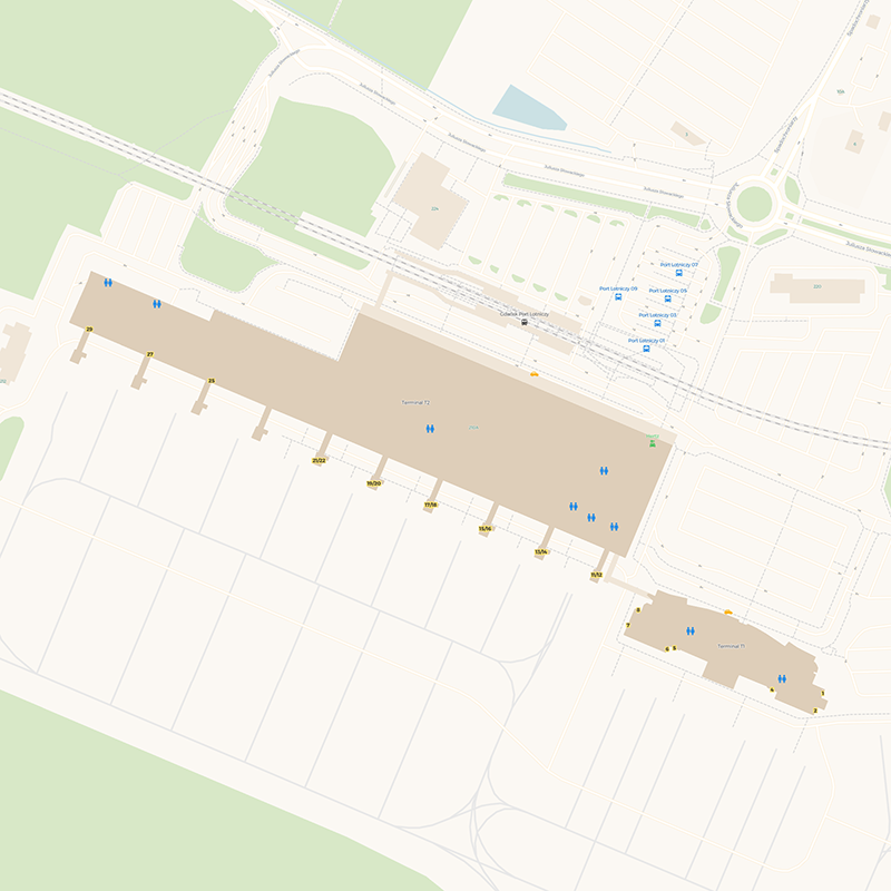Gdańsk Lech Wałęsa Airport terminal map