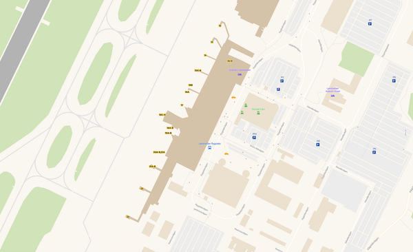 Göteborg Landvetter Airport terminal map