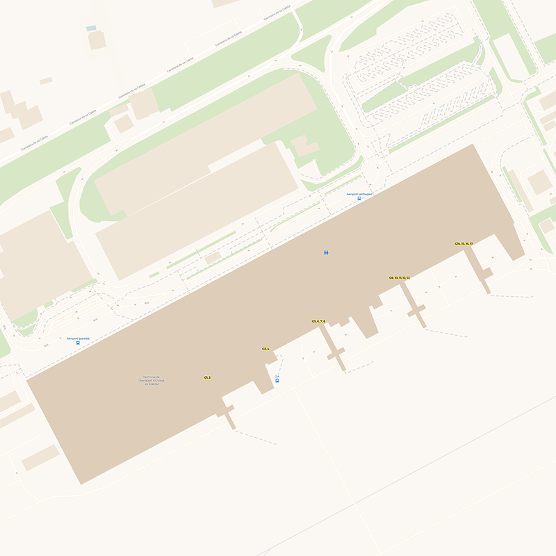 Ibiza Airport terminal map