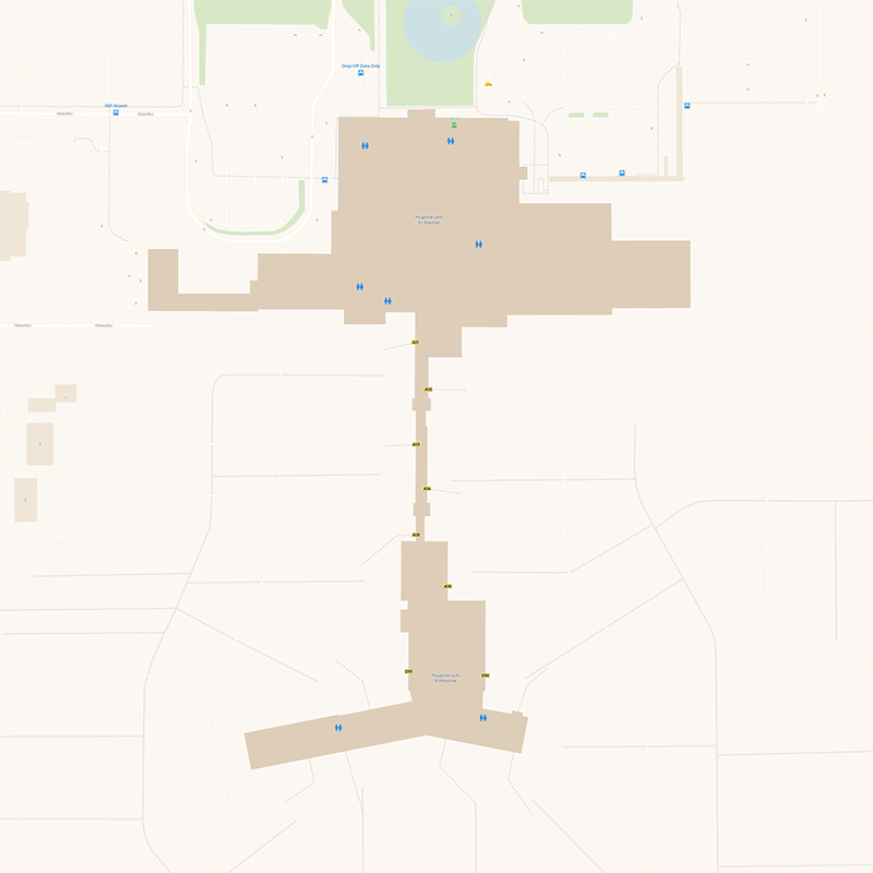 Keflavík International Airport terminal map