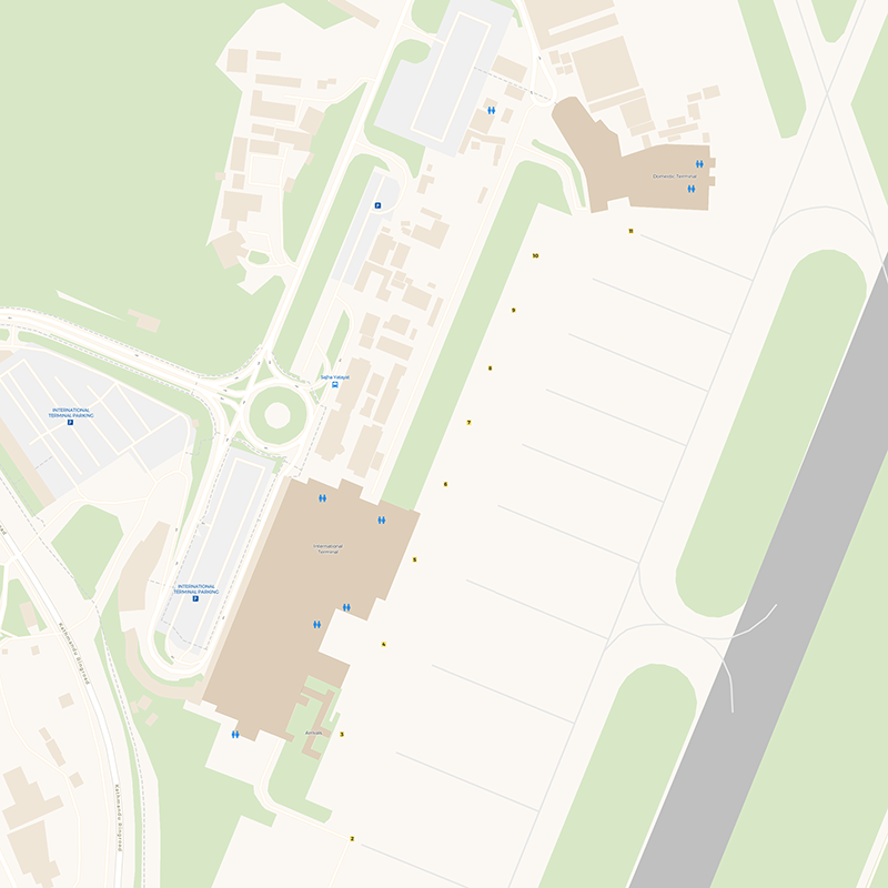 Tribhuvan International terminal map