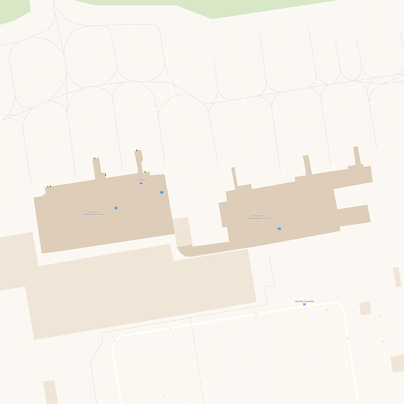 Tolmachevo Airport terminal map