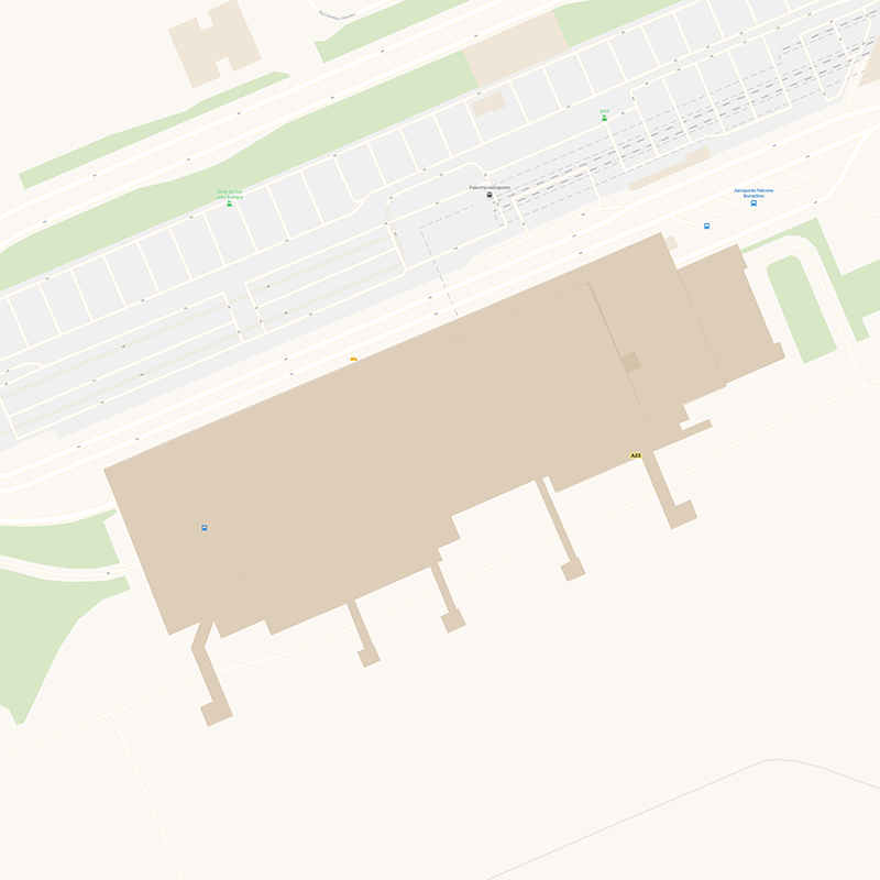 Falcone Borsellino Airport terminal map