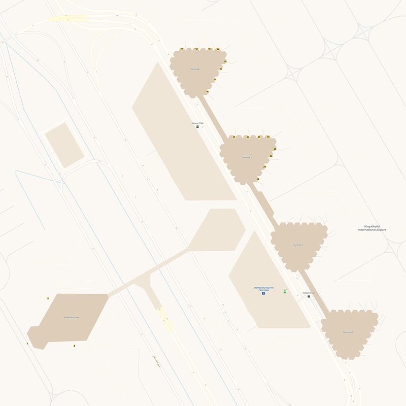 King Khaled International terminal map